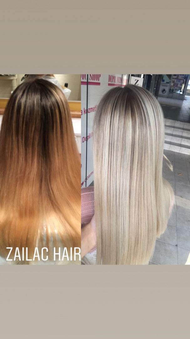 Zailac hair #beograd Ombre, sombre, balayage Nefertiti Balayage / pramenovi Echosline + žensko šišanje + feniranje - sve dužine