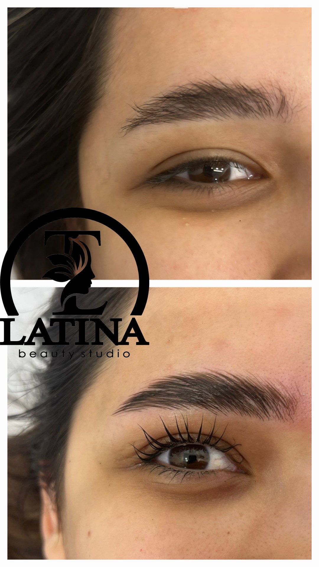 Latina beauty studio #beograd Trepavice Lash lift + Brow lift + farbanje + botoks
