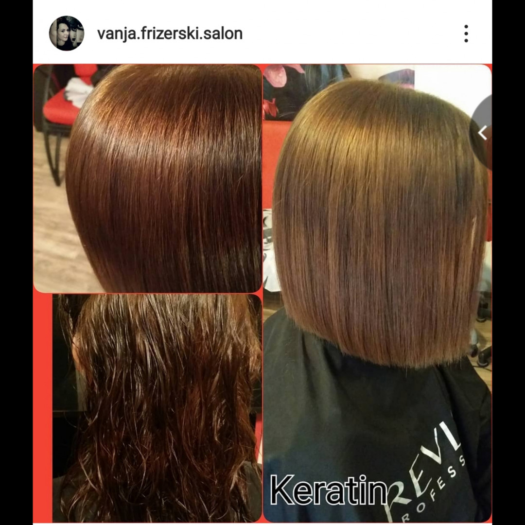 Vanja Hair Still #beograd Keratinski tretmani Keratinsko ispravljanje kose - kosa srednje dužine