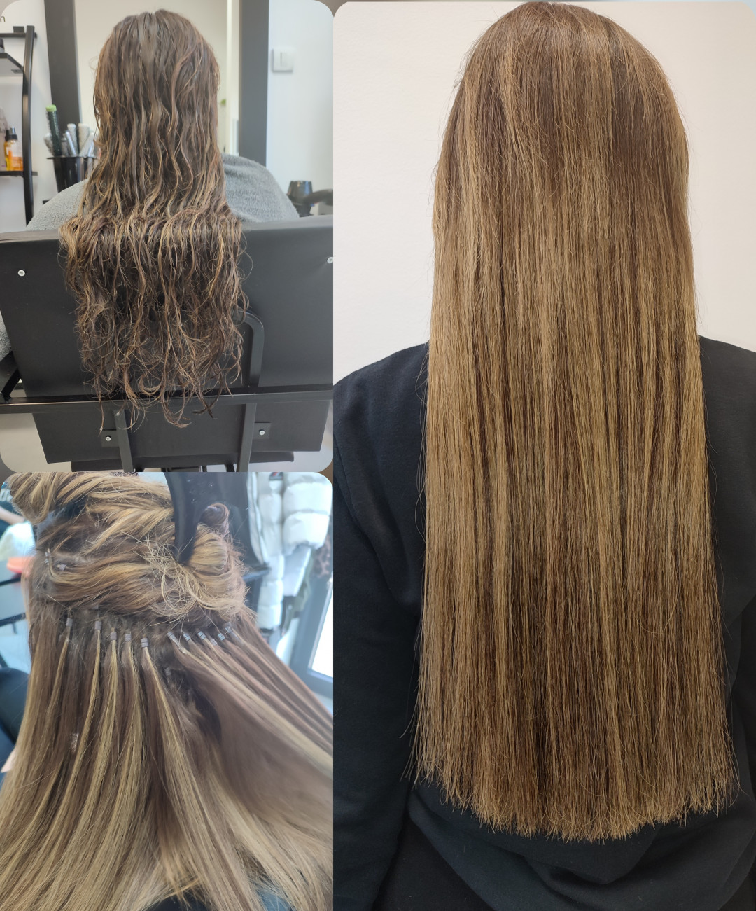 Infinity Hair #novisad Feniranje i stilizovanje Feniranje nadograđene kose - ravno, talasi