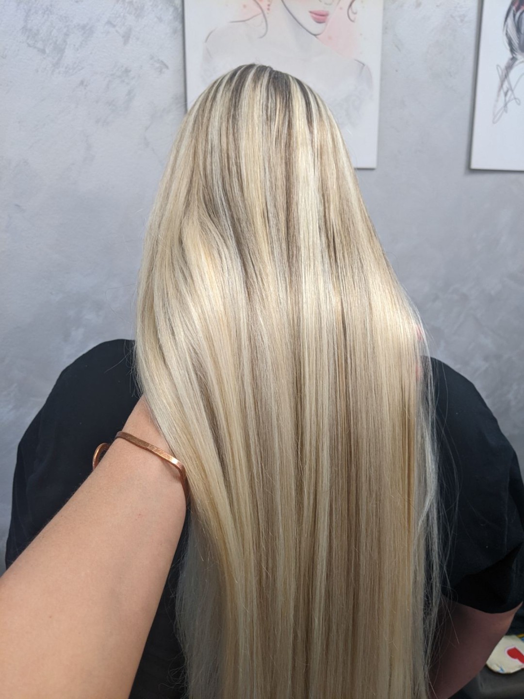 MM Twins #nis Pramenovi Pramenovi na foliju / Balayage - ekstra duga kosa