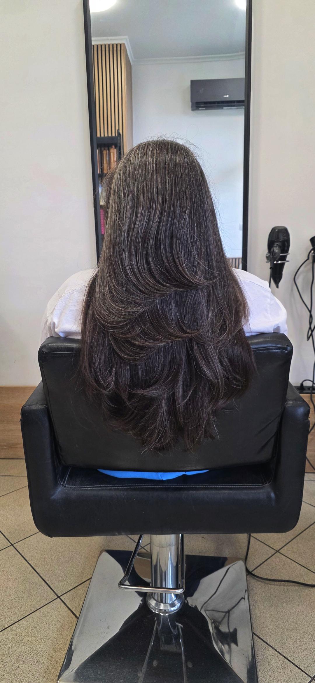 Tesoro Capelli #novisad Feniranje i stilizovanje Feniranje na ravno - duga kosa