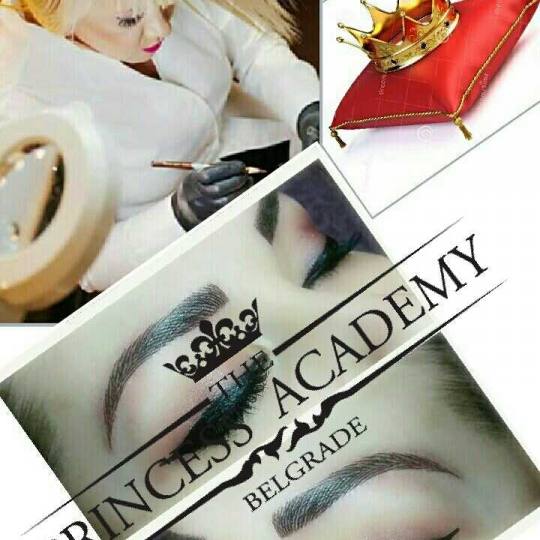 The Princess Academy #beograd Trajna šminka Puder obrve