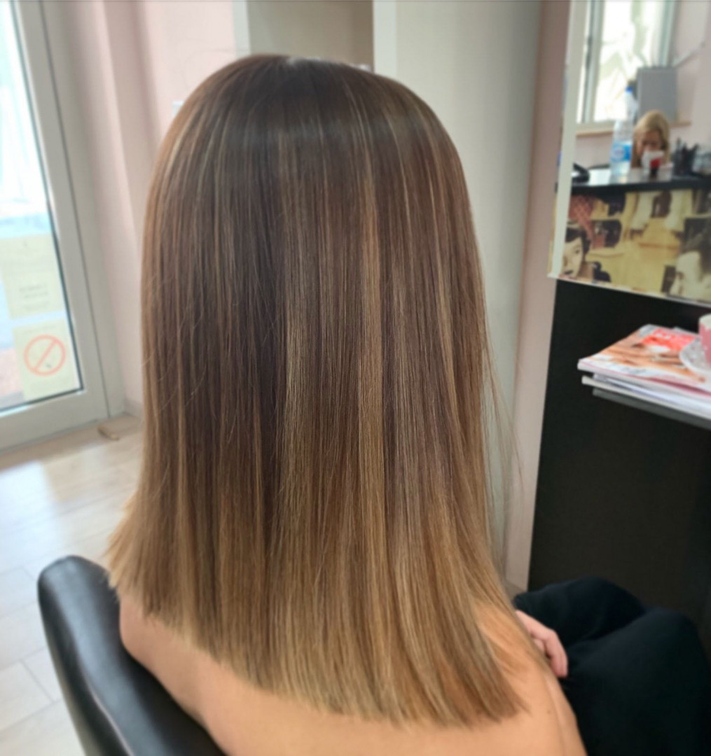 Hair Solutions #beograd Ombre, sombre, balayage Balayage / ombre + preliv - kosa srednje dužine