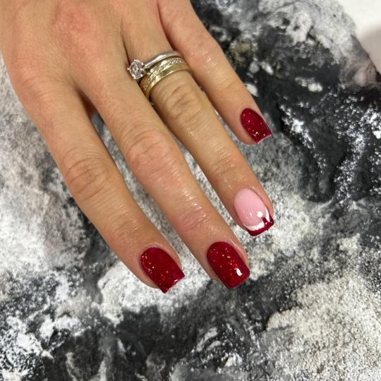 Just me #beograd Ojačavanje noktiju Ojačavanje noktiju gelom - S dužina