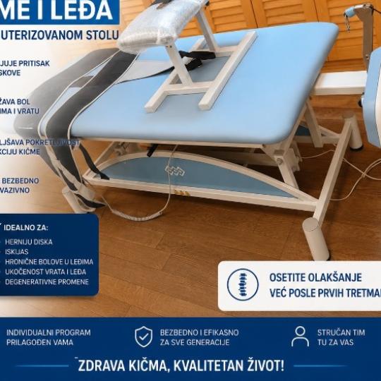 Fizio Odmorko #beograd Terapeutski tretmani Trakcioni sto - dekompresija + lečenje kičme