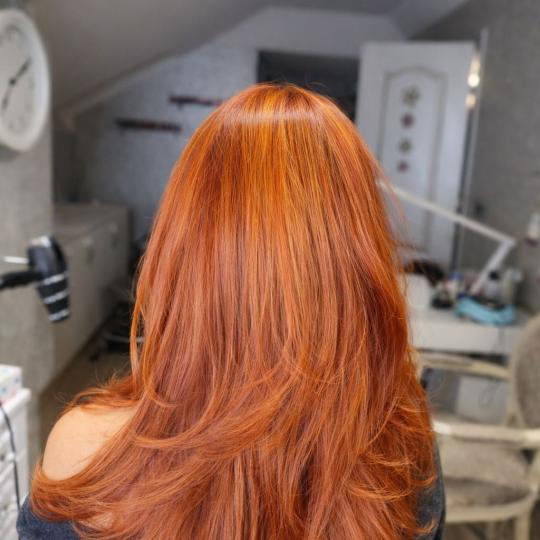 Bibi beauty centar #beograd Farbanje kose Farbanje cele dužine - kosa srednje dužine farbanje cele