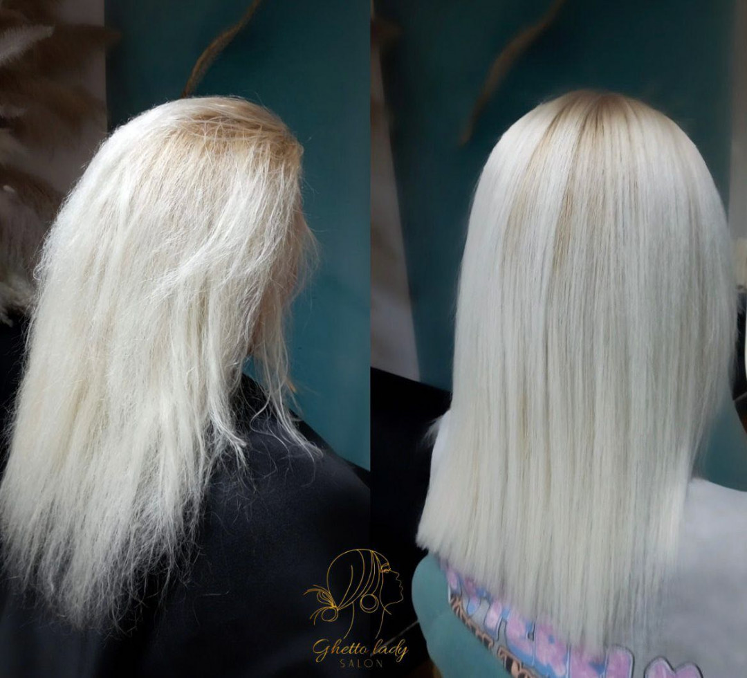 Ghetto lady #beograd Keratinski tretmani Keratinsko ispravljanje kose - kosa srednje dužine