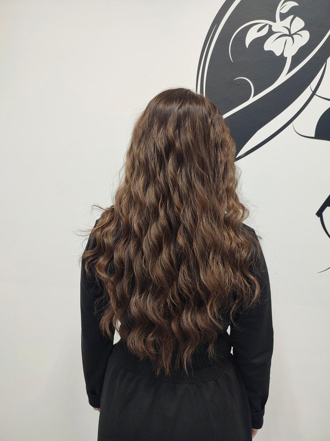 Feniranje na talase - extra duga kosa (preko lopatica) - Infinity Hair, Novi Sad Feniranje i stilizovanje Frizerski saloni Feniranje i stilizovanje, Novi Sad, Grbavica, Liman, Adamićevo