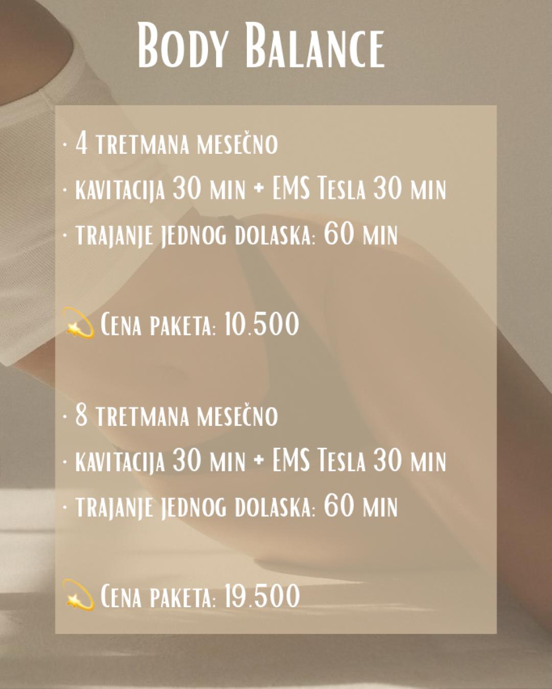 Body balance 4 - Mine beauty concept, Niš Tretmani tela Telo Tretmani tela, Niš, Medijana