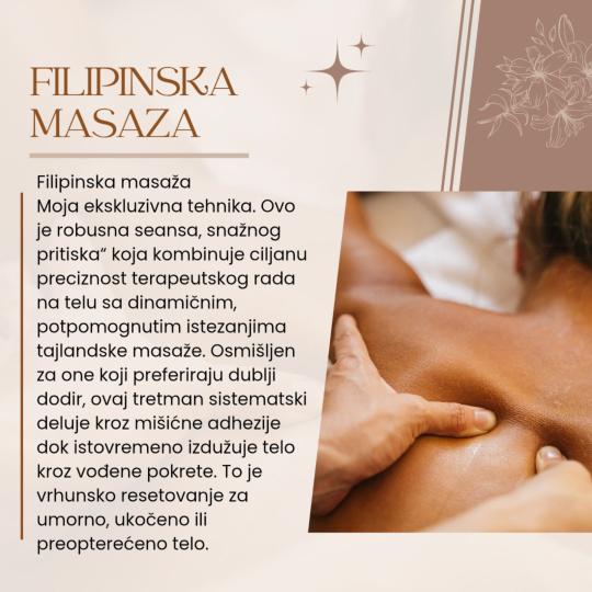 De Filipini #pancevo Opšta masaža Filipinska masaža