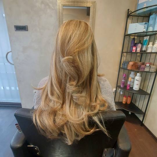 Beautystudio Dasha #beograd Feniranje i stilizovanje Feniranje na ravno - duga kosa