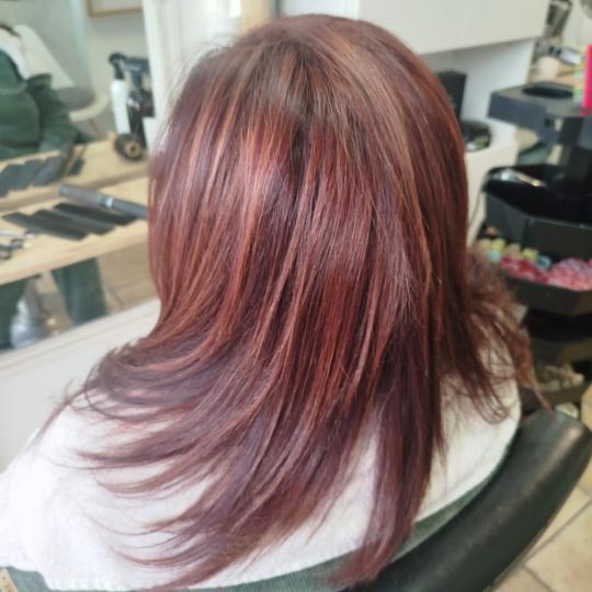 Beauty style hair J&D #novisad Pramenovi Pramenovi na kapu + preliv + feniranje - duga kosa