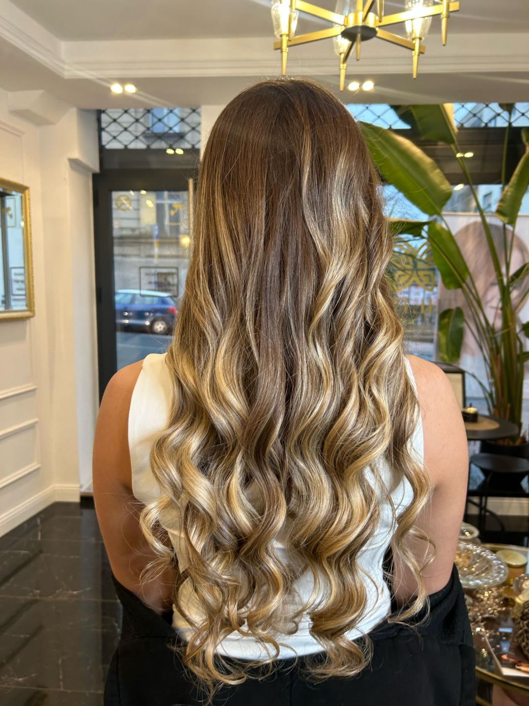 Balayage + Preliv +Feniranje + Šišanje +Black Caviar tretman - Esthetique Privé, Beograd Ombre, sombre, balayage Frizerski saloni Ombre, sombre, balayage, Beograd, Centar, Stari grad, Dorćol