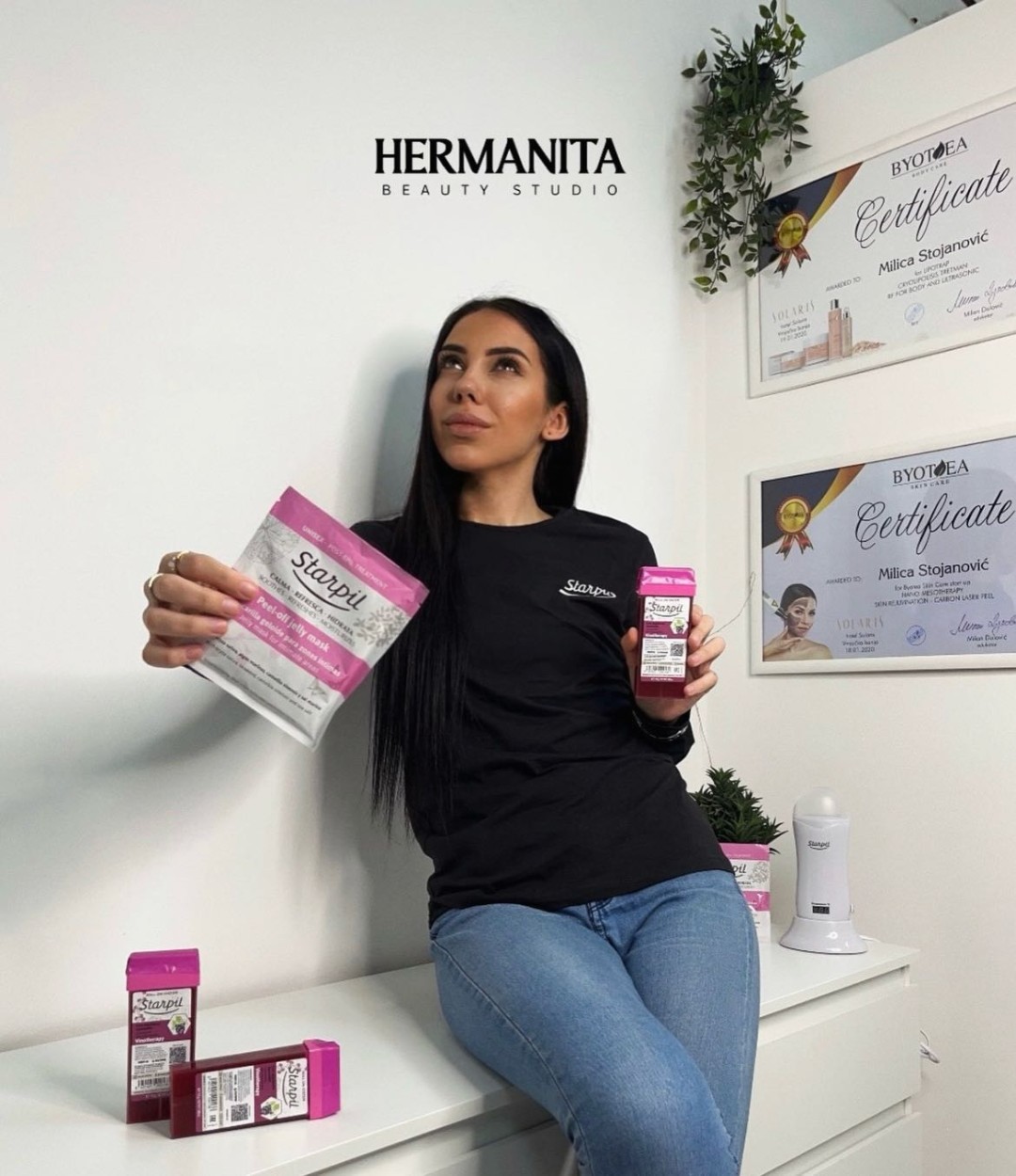 Hermanita beauty studio #beograd Depilacija nogu Depilacija pola nogu hladnim voskom - za dame