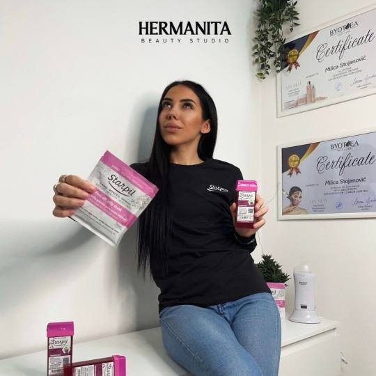 Hermanita beauty studio #beograd Depilacija nogu Depilacija pola nogu hladnim voskom - za dame Depil