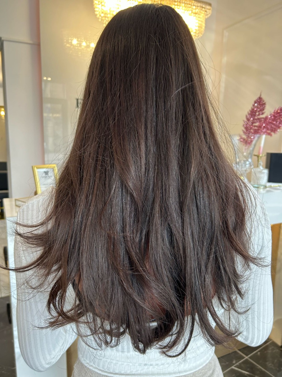 Esthetique Privé #beograd Farbanje kose Farbanje cele dužine - GOLDWELL, MONPLATIN - duga kosa