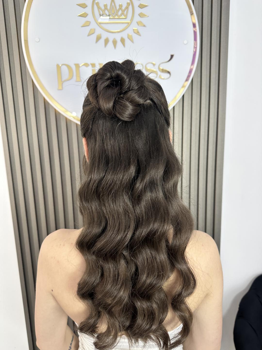 Svečana frizura talasi - duga kosa - Princess beauty, Niš Farbanje kose Frizerski saloni Farbanje kose, Niš, Palilula