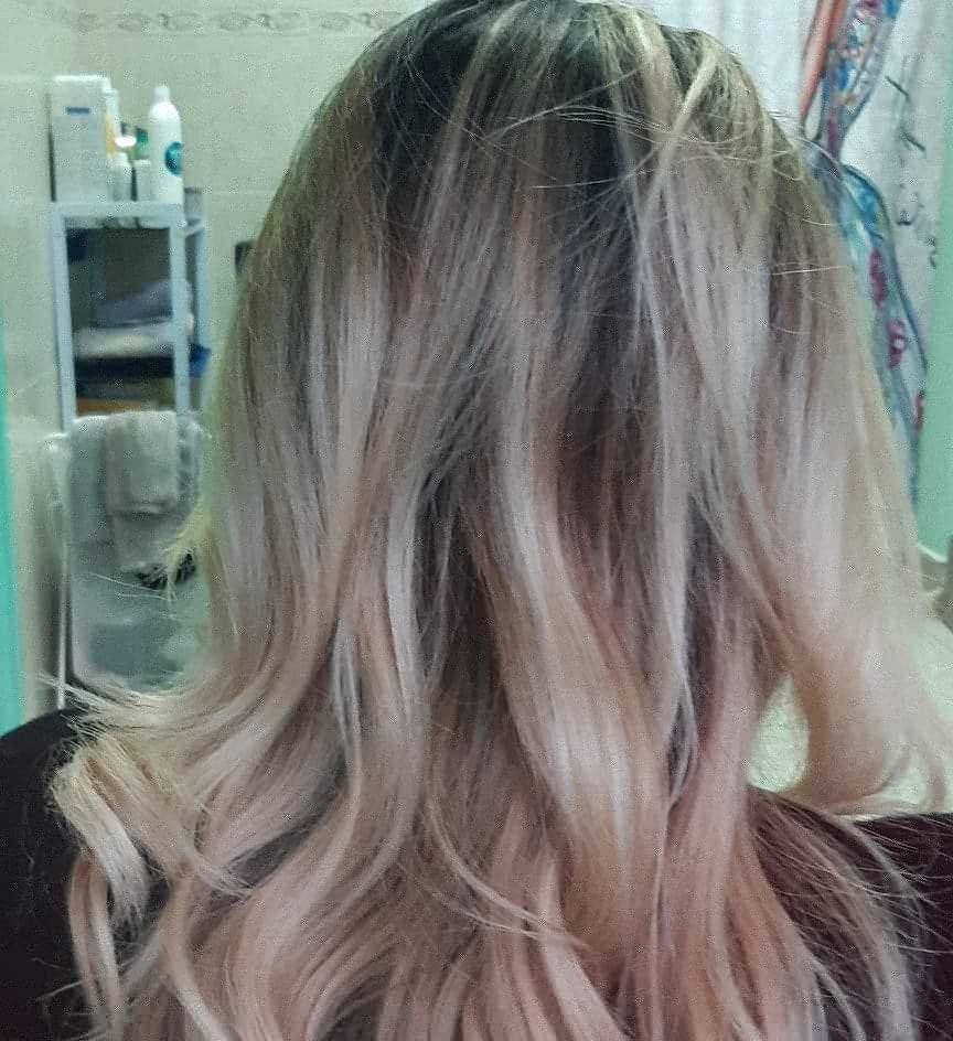 Estetik & Hairstilyst studio F #beograd Farbanje kose Balayage / Ombre + preliv / blanš - duga kosa