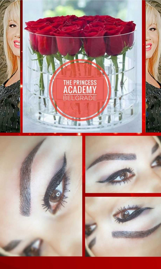 The Princess Academy #beograd Trajna šminka Puder obrve