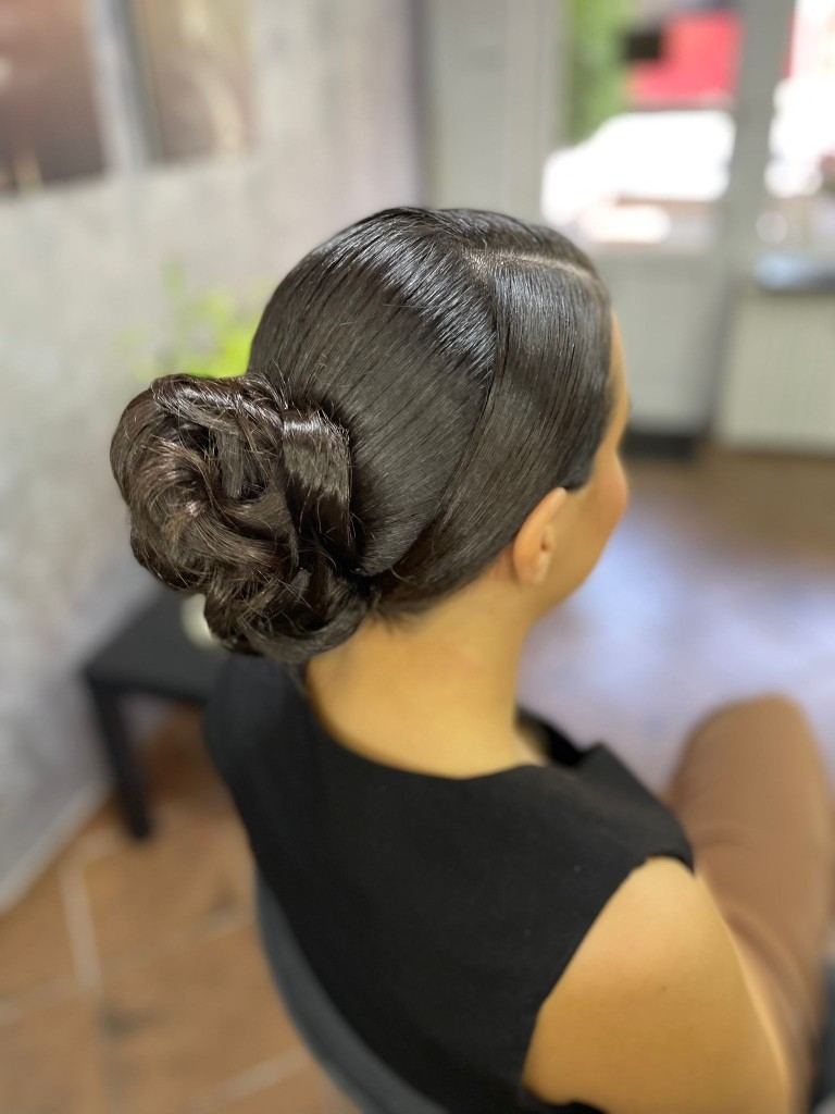 Natali 19 #beograd Svečane i frizure za svadbu Svečana frizura - kosa srednje dužine