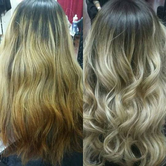 Therapy #beograd pre i posle balayage