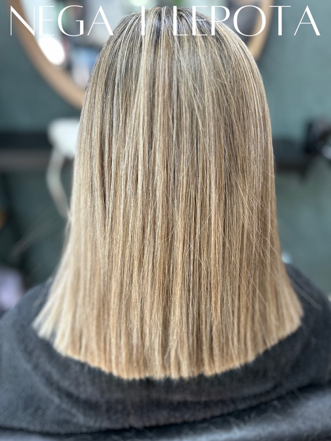 Nega i lepota NS 1 #novisad Pramenovi Balayage paket: pramenovi + preliv + šišanje + feniranje - do ramena / duga