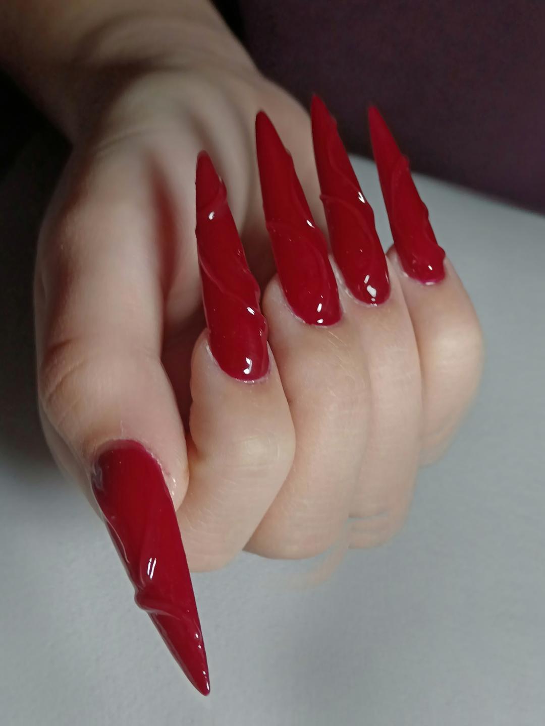 Nails by Helena #beograd Izlivanje noktiju Izlivanje noktiju gelom+ruski manikir - XXL dužina