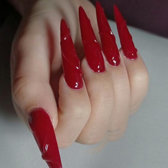 Nails by Helena #beograd Izlivanje noktiju Izlivanje noktiju gelom+ruski manikir - XXL dužina