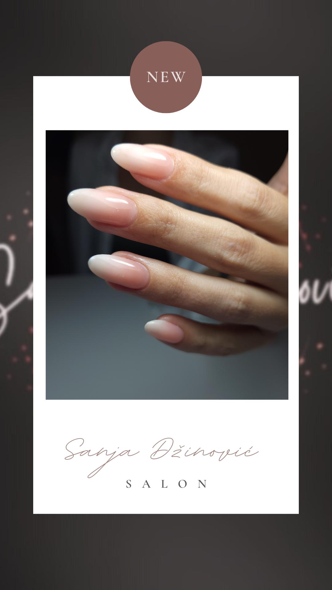 Ruski manikir + rubber baza - L dužina noktiju - Sanja Džinović - Vračar, Beograd Manikir Nokti Manikir, Beograd, Vukov spomenik, Đeram