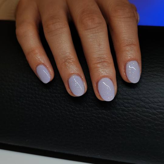 Beauty queen 011 #beograd Gel lak Gel lak - ruke Gel lak, lavanda sa šljokicama