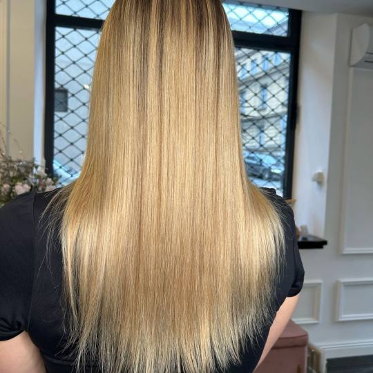 Esthetique Privé #beograd Pramenovi Pramenovi na foliju +Preliv + Feniranje +Šišanje +Black Cavia