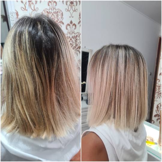 Beauty room by Nada #subotica Farbanje kose Blanširanje izrastka + preliv + feniranje Danas smo pra
