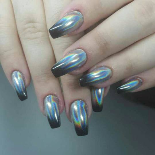 Studio Schnitt #nis Gel lak Holo hrom Mirror efekat u 1 boji - dugi nokti