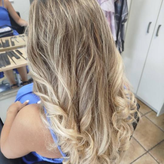 Beauty style hair J&D #novisad Pramenovi Pramenovi na foliju + preliv + feniranje - duga kosa