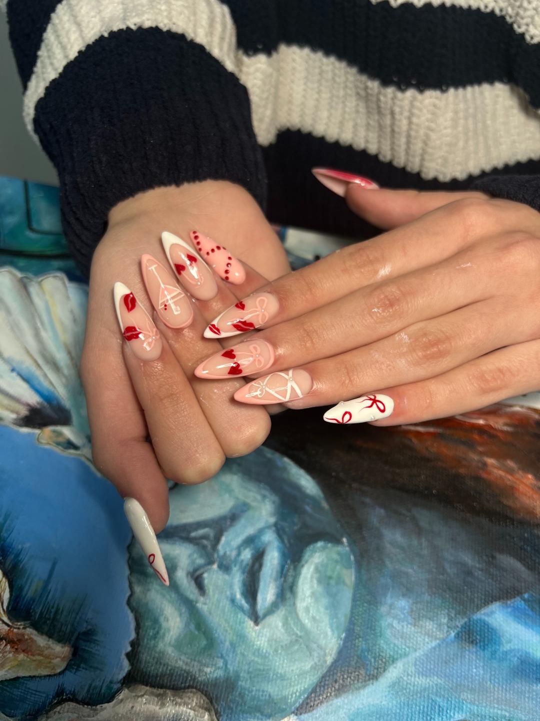 Just me #beograd Izlivanje noktiju Izlivanje noktiju gelom - XXL dužina