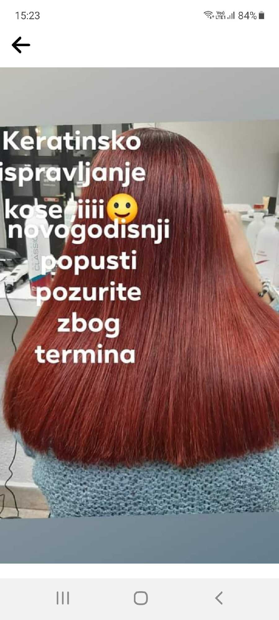 TeoS - Zemun #beograd Keratinski tretmani Keratinsko ispravljanje kose / keratinska nega bez ispravljanja - duga kosa