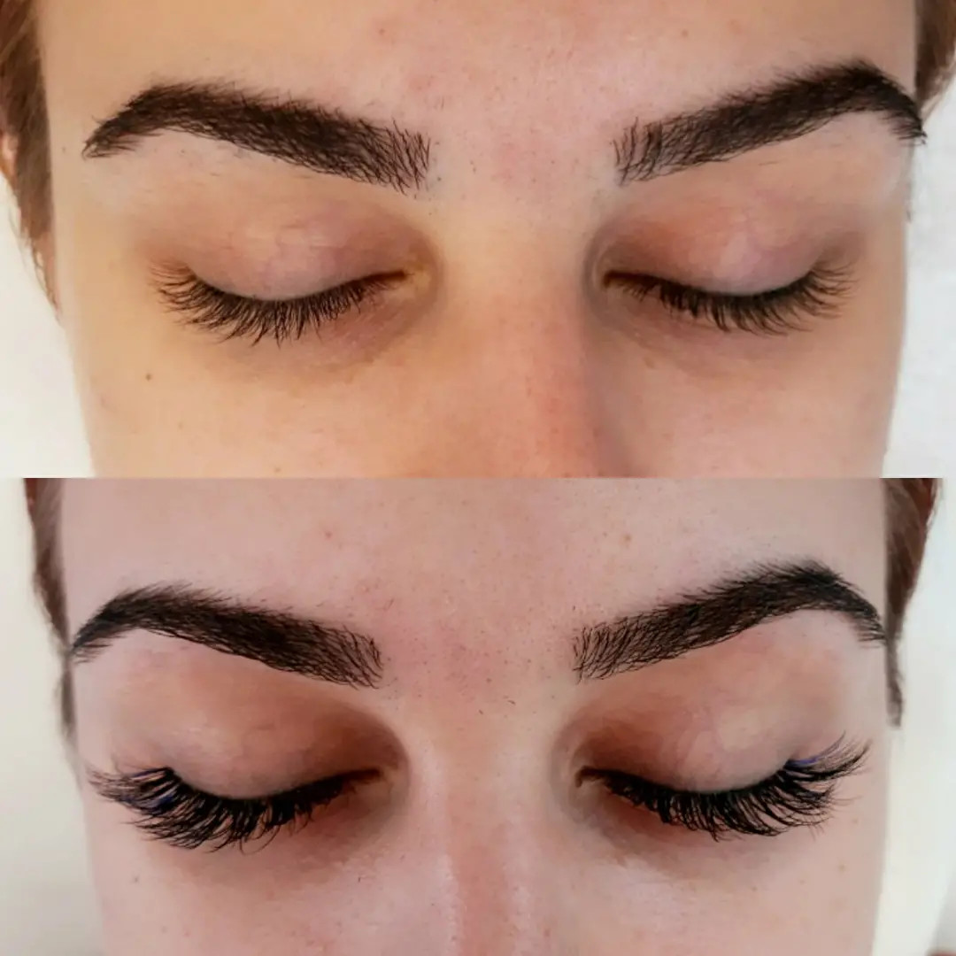 Albina Unisex Studio Lepote #temerin Nadogradnja trepavica Nadogradnja svilenih trepavica - 1 na 1 + oblikovanje obrva GRATIS