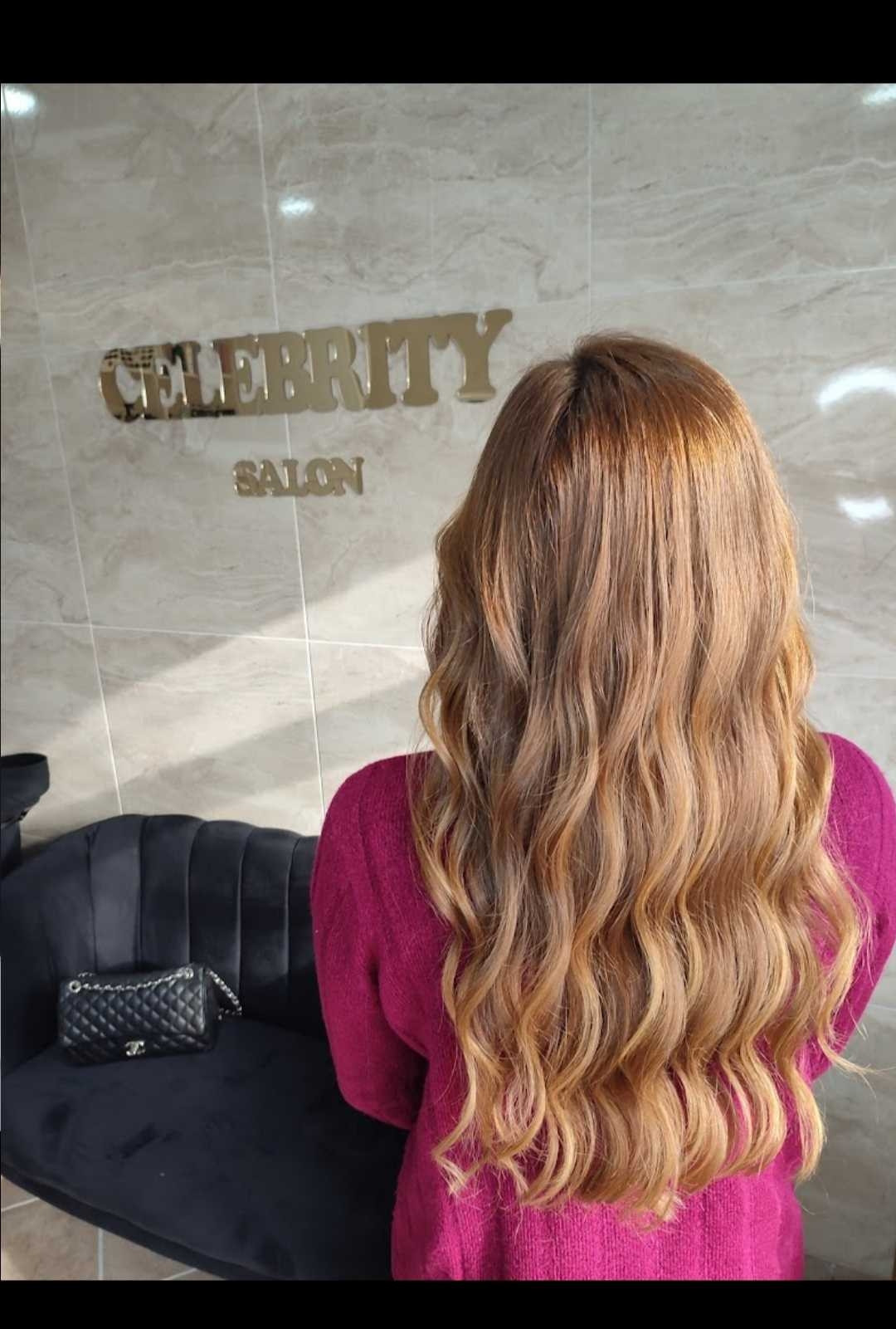 Salon Celebrity Lauren #beograd Feniranje i stilizovanje Feniranje na talase - duga kosa