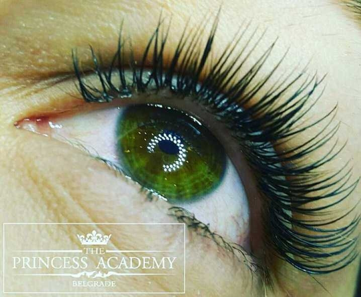 The Princess Academy #beograd Nadogradnja trepavica Nadogradnja svilenih trepavica - 1 na 1