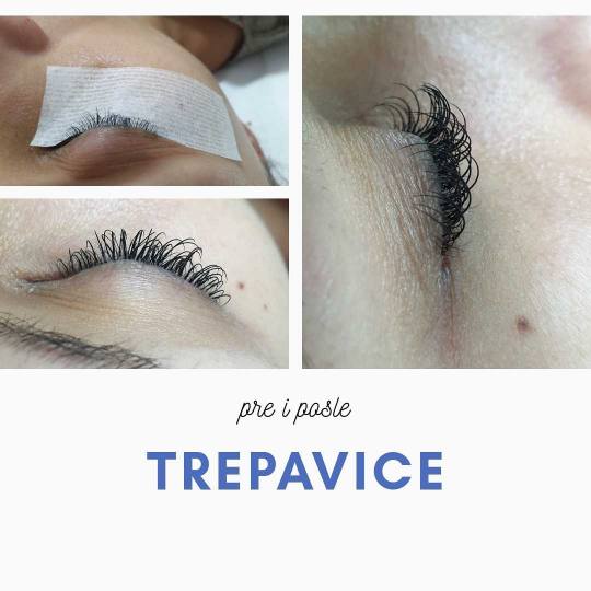 Pour Elle studio #beograd Nadogradnja trepavica Nadogradnja svilenih trepavica - 1 na 1 svilene trep