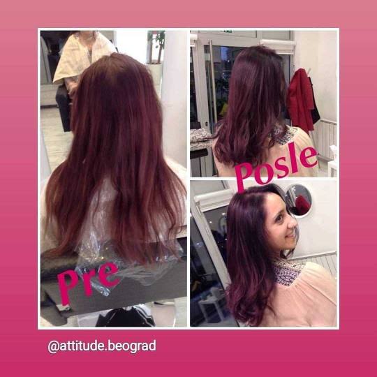 Attitude hair salon #beograd Farbanje kose