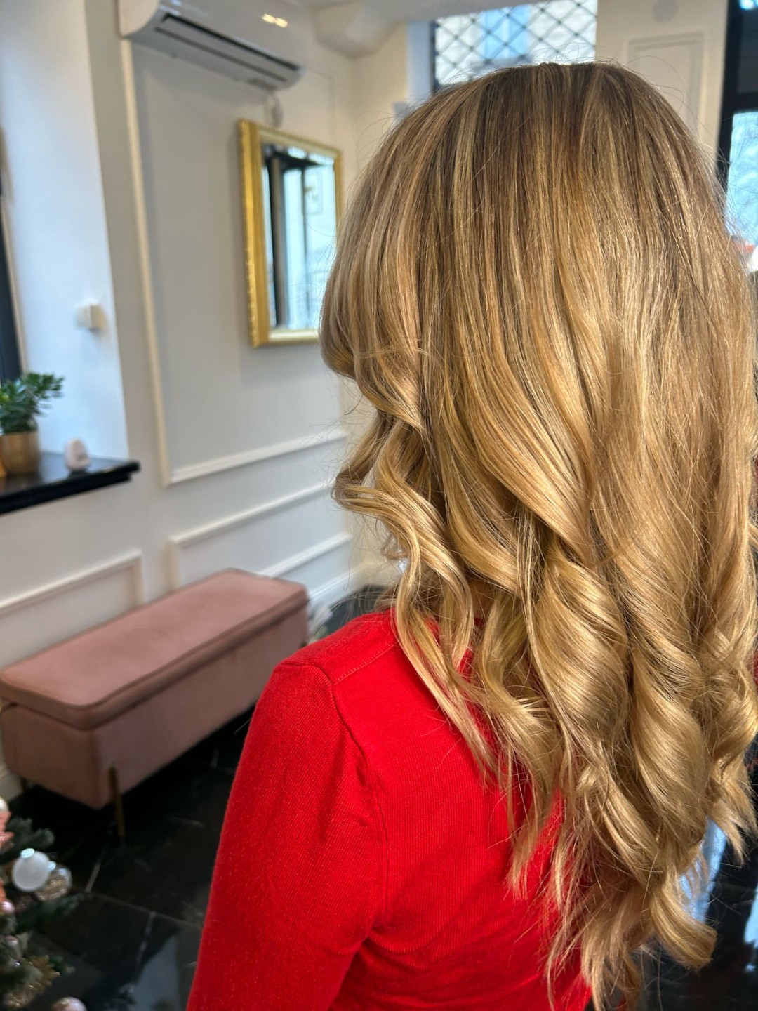 Esthetique Privé #beograd Pramenovi GOLDWELL Pramenovi + preliv + feniranje - duga kosa