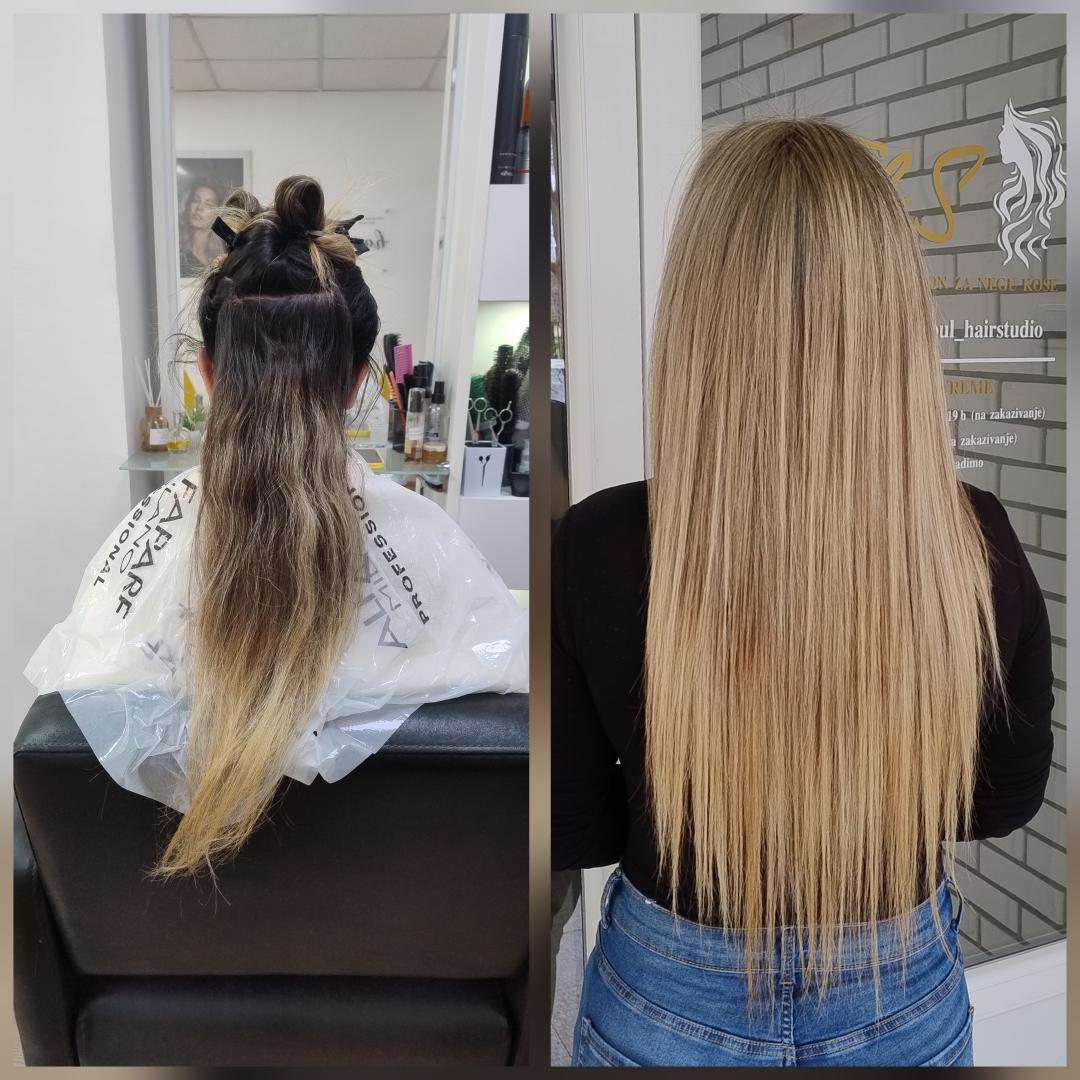 Babylight + zaštita + preliv - duga kosa - Fashion&Soul, Niš Pramenovi Frizerski saloni Pramenovi, Niš, Medijana