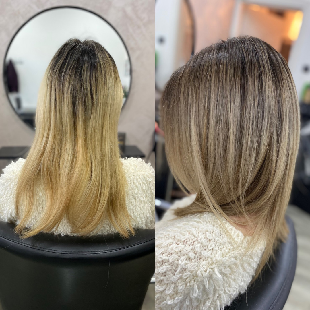 Lovely Style #beograd Farbanje kose Preliv cele dužine - kosa srednje dužine