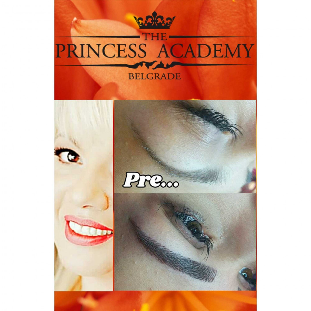 The Princess Academy #beograd Trajna šminka Puder obrve