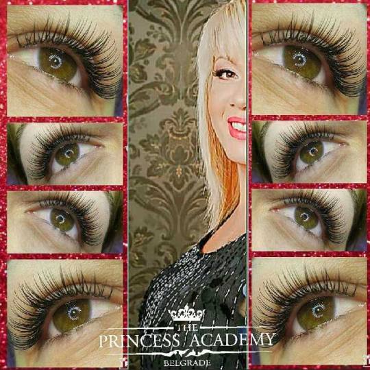 The Princess Academy #beograd Nadogradnja trepavica Nadogradnja svilenih trepavica - 1 na 1