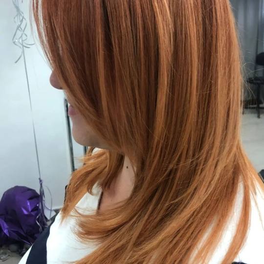 Studio Lady N #beograd Farbanje kose Farbanje cele dužine - kosa srednje dužine Cooper #color 🧡