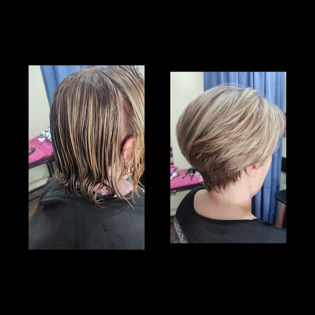 Vanja Hair Still #beograd Pramenovi Pramenovi na foliju - kosa srednje dužine
