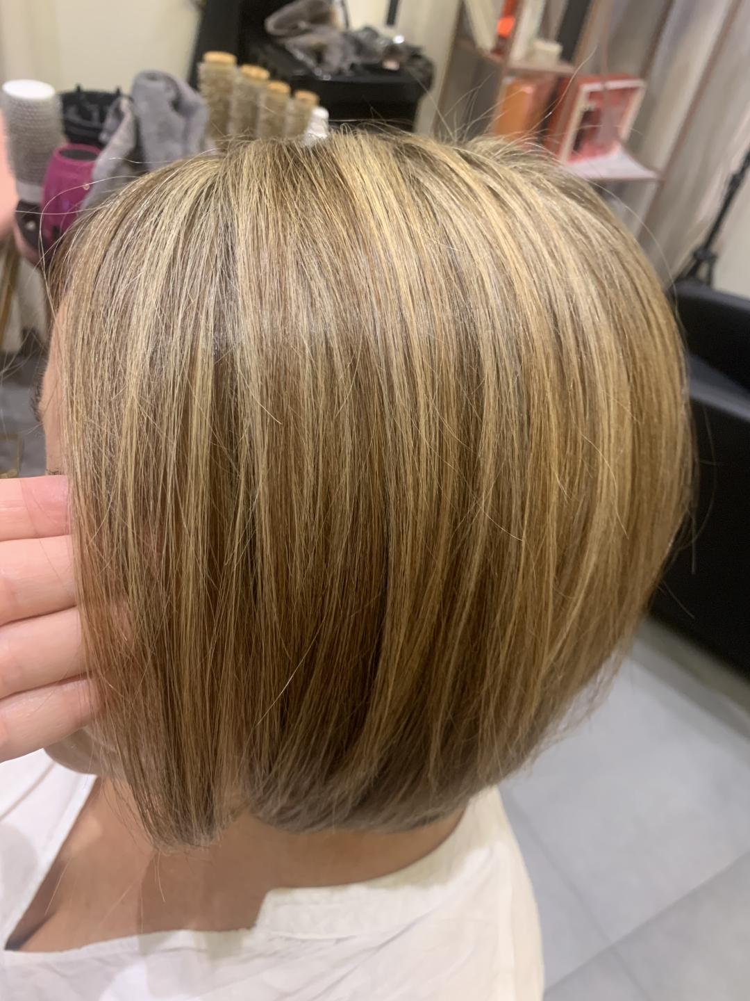 Pramenovi / Balayage / Ombre + feniranje - kosa srednje dužine - Beauty Industry Women1, Beograd Pramenovi Frizerski saloni Pramenovi, Beograd, Vračar, Čubura, Crveni krst
